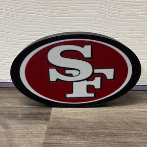 3-D printed San Francisco 49ers Oval Logo Sign/Light box
